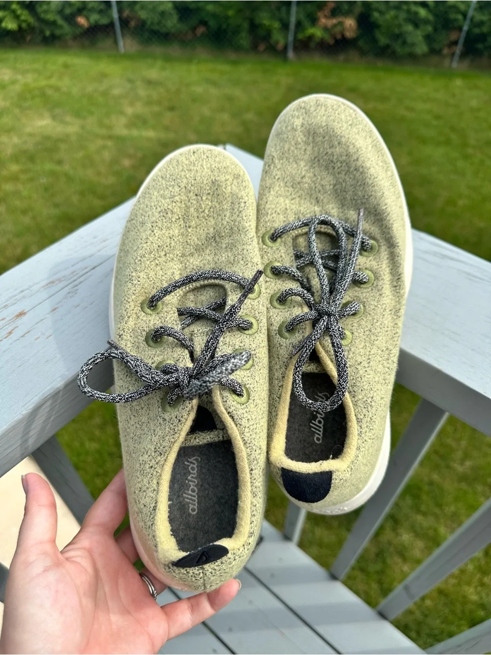 Allbirds | Men’s Asteroid Green Wool Runner Shoes | Size 10
